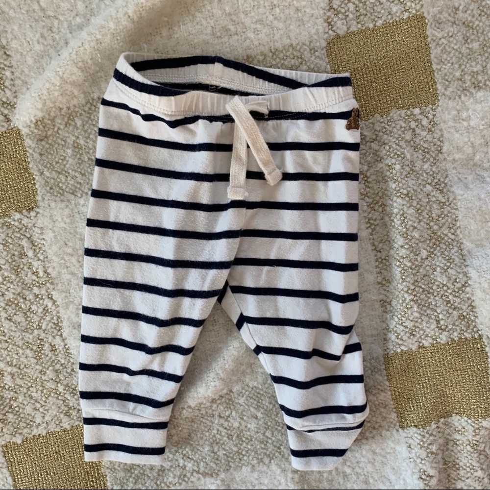 Gap baby navy striped joggers